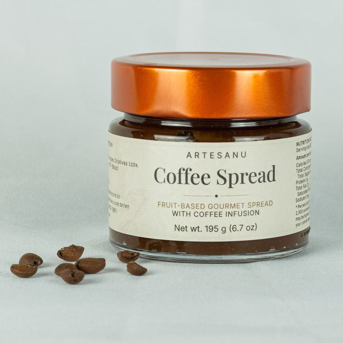 Artesanu Coffee Spread - Brazilian gourmet fruit spread infused with coffee