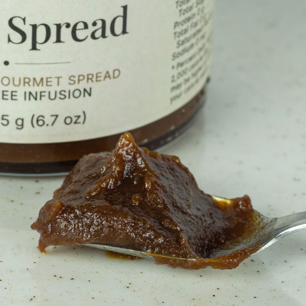Close-up of Coffee Spread texture and consistency